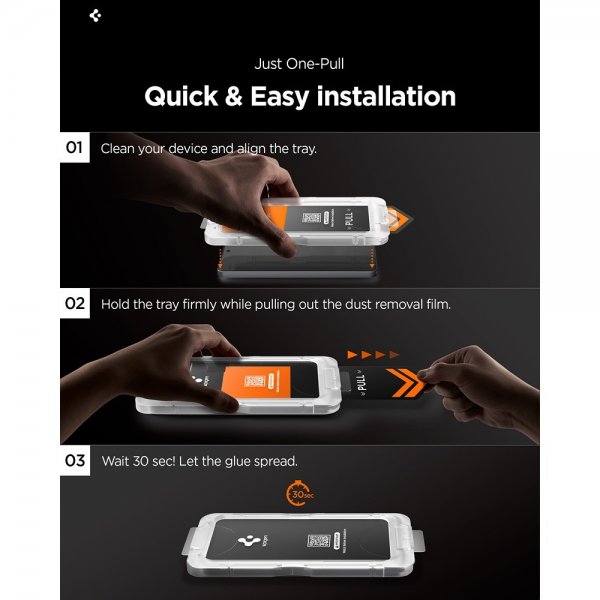 Spigen Samsung Galaxy S26 Ultra Skärmskydd GLAS.tR EZ Fit Pro 2-pack