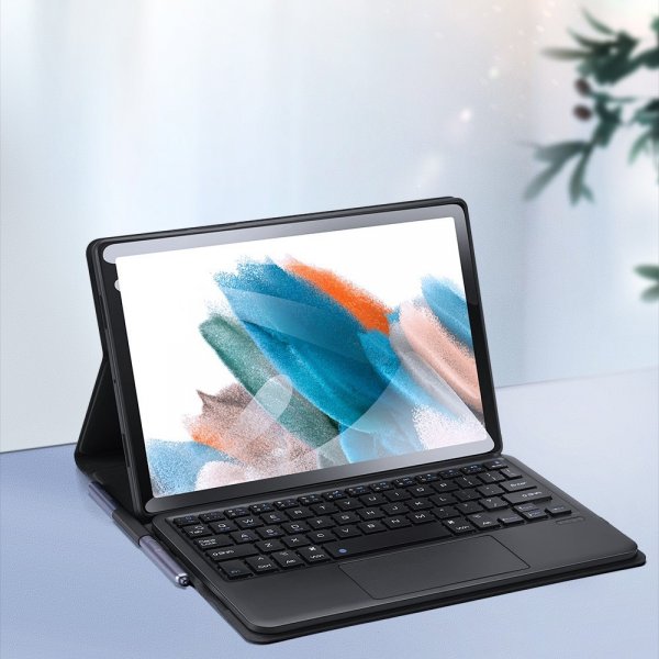 Dux Ducis Samsung Galaxy Tab A8 Fodral med Tangentbord Svart