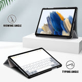 Samsung Galaxy Tab A9 Plus Fodral Trifold Grå