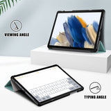 Samsung Galaxy Tab A9 Plus Fodral Trifold Grön
