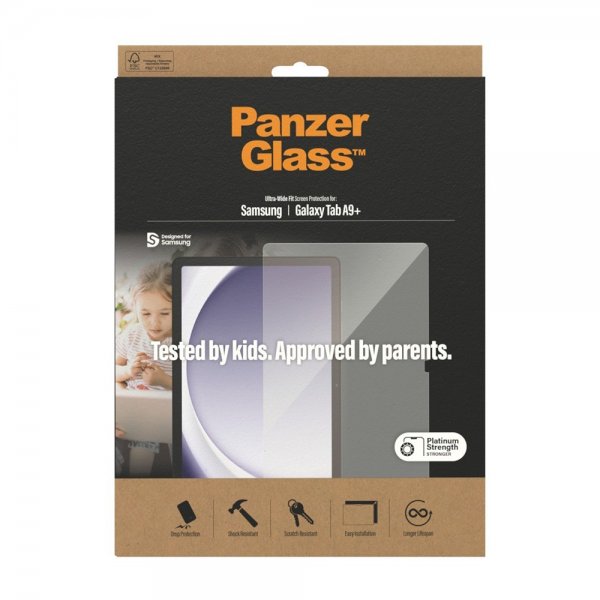 PanzerGlass Samsung Galaxy Tab A9 Plus Skärmskydd Ultra-Wide Fit