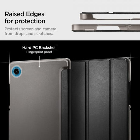 Spigen Samsung Galaxy Tab A9/Tab A11 Fodral Smart Fold Svart