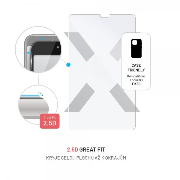 Fixed Samsung Galaxy Tab A9/Tab A11 Skärmskydd Härdat Skyddsglas 9H