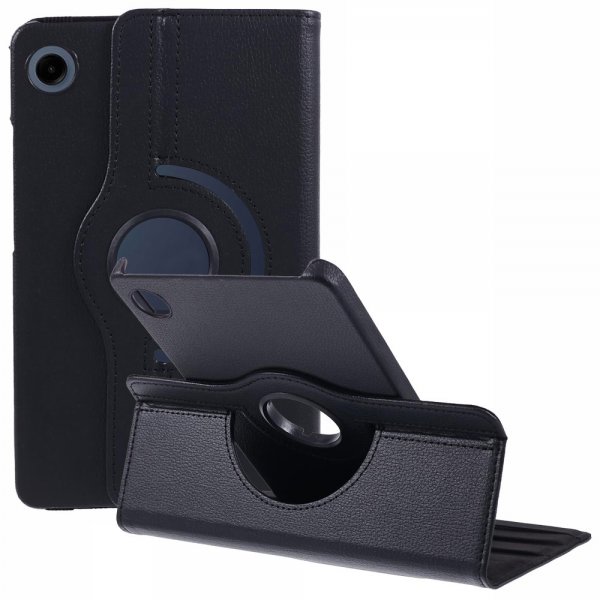 Samsung Galaxy Tab A9 Fodral 360 Grader Vridbar Svart