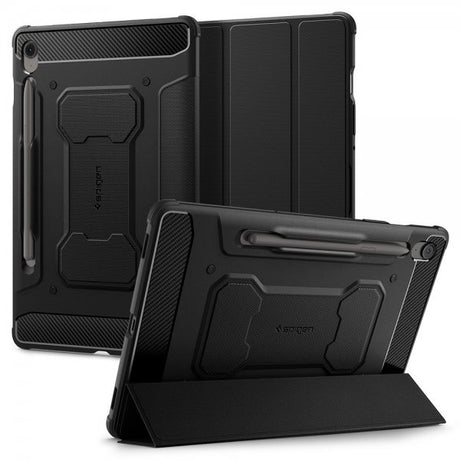 Spigen Samsung Galaxy Tab S10 FE Plus Fodral Rugged Armor Pro Matte Black