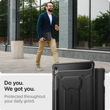 Spigen Samsung Galaxy Tab S10 FE Plus Fodral Rugged Armor Pro Matte Black