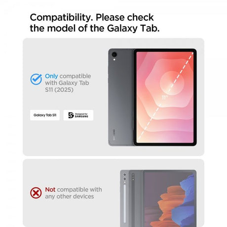 Spigen Samsung Galaxy Tab S11 Fodral Ultra Hybrid Pro Svart