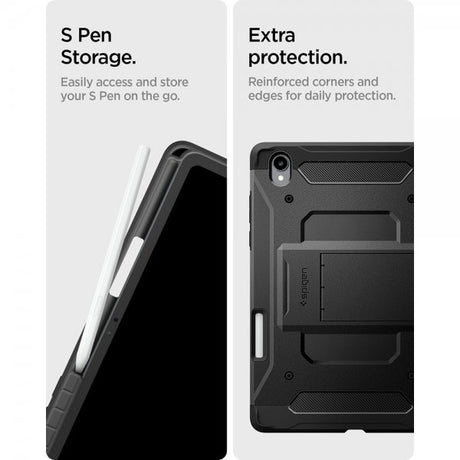 Spigen Samsung Galaxy Tab S11 Skal Tough Armor Pro Svart
