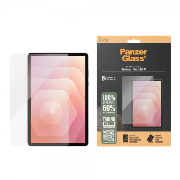 PanzerGlass Samsung Galaxy Tab S11 Skärmskydd Ultra-Wide Fit