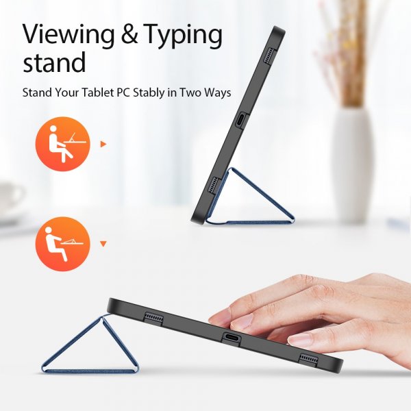 Dux Ducis Samsung Galaxy Tab S7 Plus/Tab S7 FE/Tab S8 Plus Fodral DOMO Series Blå