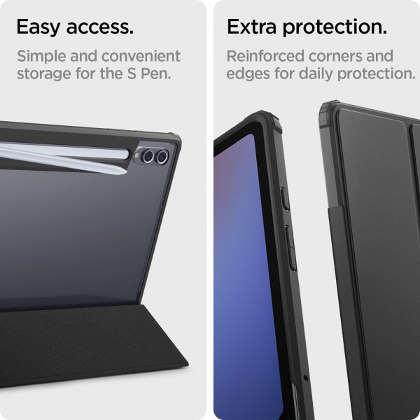 Spigen Samsung Galaxy Tab S8 Ultra/S9 Ultra/S10 Ultra Fodral Ultra Hybrid Pro Svart