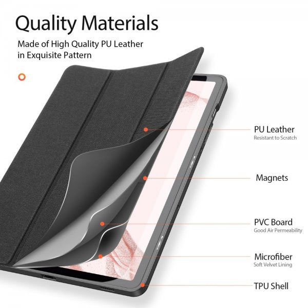 Dux Ducis Samsung Galaxy Tab S9 Fodral DOMO Series Svart