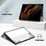 Samsung Galaxy Tab S9 Ultra Fodral Trifold Roseguld