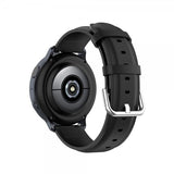 Samsung Galaxy Watch 20mm Armband Äkta Läder Svart