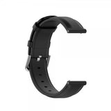 Samsung Galaxy Watch 20mm Armband Äkta Läder Svart