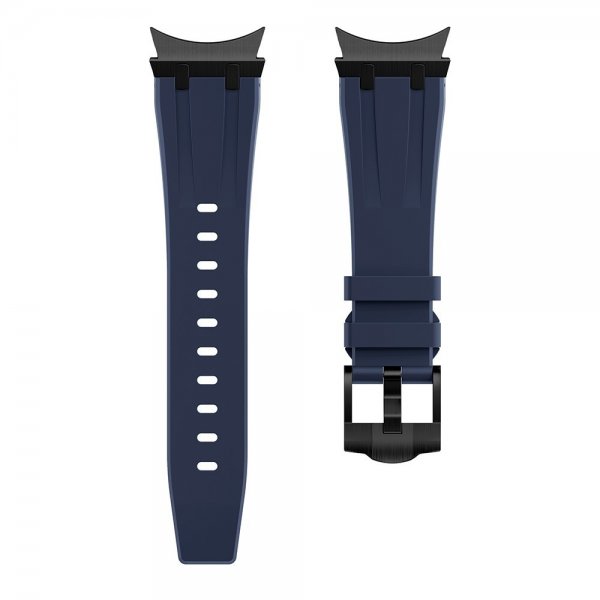 Samsung Galaxy Watch 20mm Armband i Silikon Svart Spänne Blå