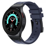 Samsung Galaxy Watch 20mm Armband i Silikon Svart Spänne Blå