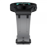 Samsung Galaxy Watch 20mm Armband i Silikon Svart Spänne Grå
