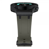 Samsung Galaxy Watch 20mm Armband i Silikon Svart Spänne Grön