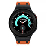 Samsung Galaxy Watch 20mm Armband i Silikon Svart Spänne Orange