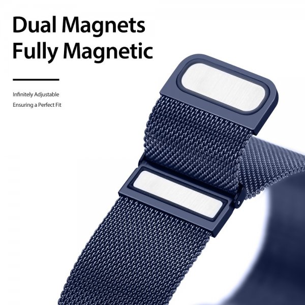 Dux Ducis Samsung Galaxy Watch 20mm Armband Milanese Blå