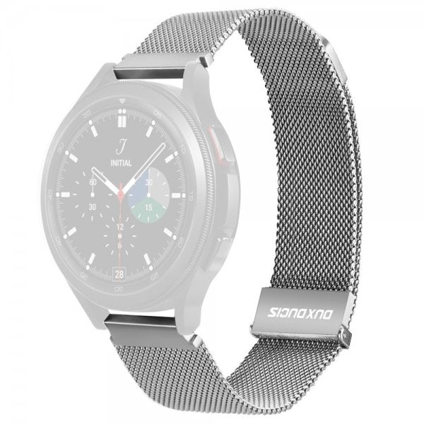 Dux Ducis Samsung Galaxy Watch 20mm Armband Milanese Silver