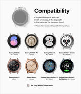 Ringke Samsung Galaxy Watch 20mm Armband Rubber One Bold Band Gray Sand
