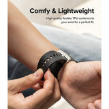 Ringke Samsung Galaxy Watch 20mm Armband Rubber One Bold Band Svart