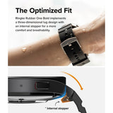 Ringke Samsung Galaxy Watch 20mm Armband Rubber One Bold Band Svart
