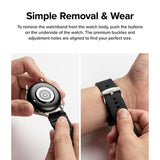 Ringke Samsung Galaxy Watch 20mm Armband Rubber One Bold Band Svart