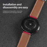 Dux Ducis Samsung Galaxy Watch 20mm Armband YA Series Röd