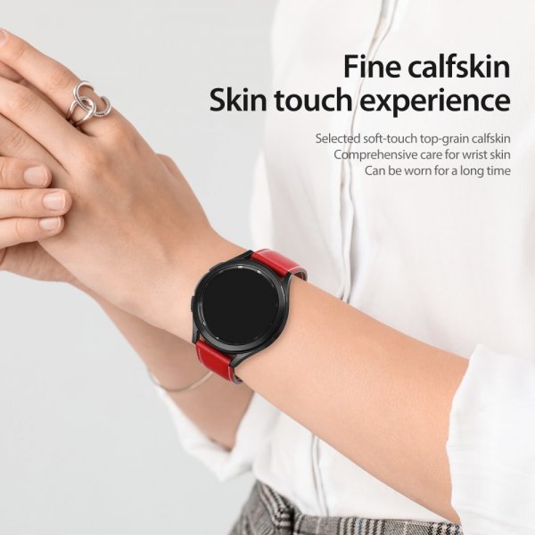 Dux Ducis Samsung Galaxy Watch 20mm Armband YA Series Röd