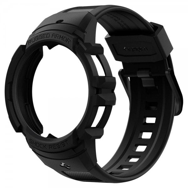 Spigen Samsung Galaxy Watch 4/5 40mm Skal med Armband Rugged Armor Pro Charcoal Gray