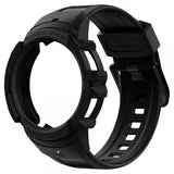 Spigen Samsung Galaxy Watch 4/5 44mm Skal med Armband Rugged Armor Pro Charcoal Gray