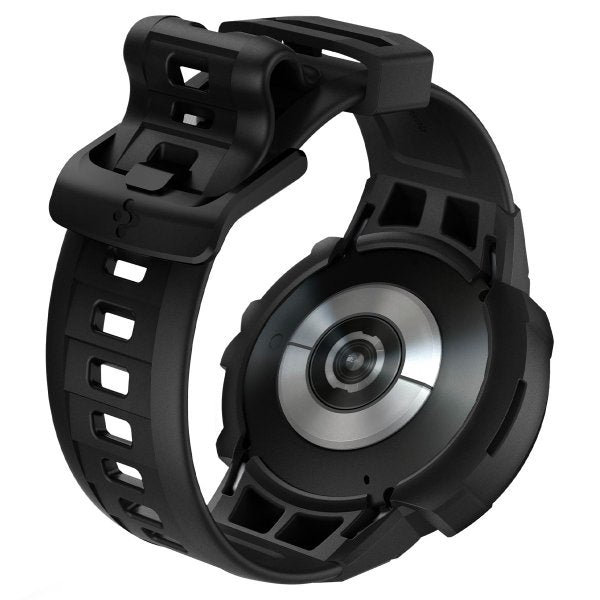 Spigen Samsung Galaxy Watch 4/5 44mm Skal och Armband Rugged Armor Pro Svart