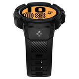 Spigen Samsung Galaxy Watch 4/5 44mm Skal och Armband Rugged Armor Pro Svart