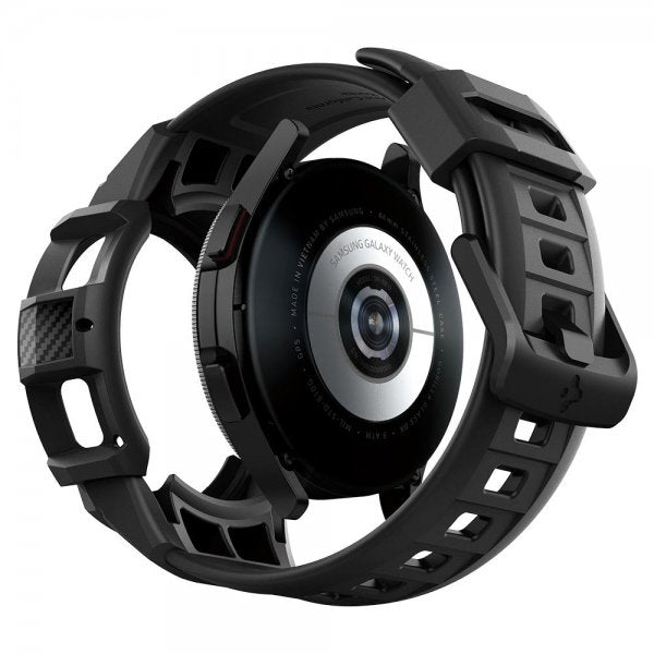 Spigen Samsung Galaxy Watch 4 Classic 46mm Skal med armband Rugged Armor Pro Svart
