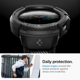 Spigen Samsung Galaxy Watch 5 Pro 45mm Skal och Armband Rugged Armor Pro Svart