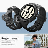 Spigen Samsung Galaxy Watch 6 40mm Skal och Armband Rugged Armor Pro Svart