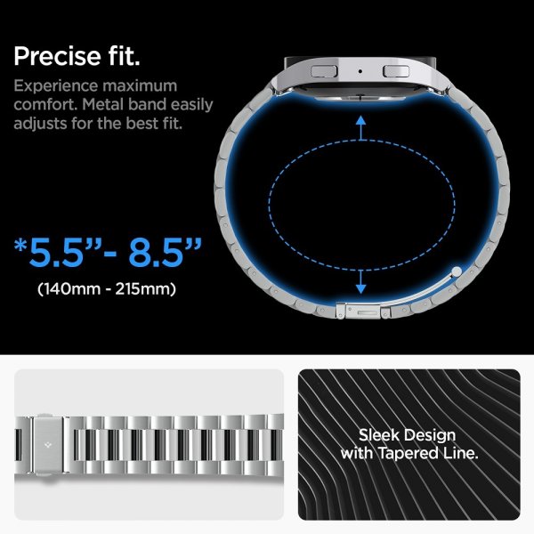 Spigen Samsung Galaxy Watch 6 44mm Armband Modern Fit 316L Silver