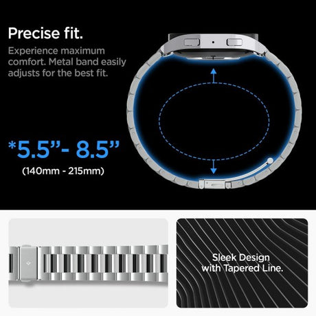 Spigen Samsung Galaxy Watch 6 44mm Armband Modern Fit 316L Silver