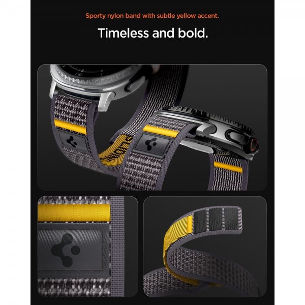 Spigen Samsung Galaxy Watch 8 40/44mm/Classic 46mm Armband Athlex Air Active Gray