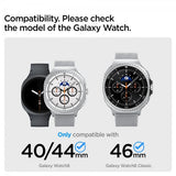 Spigen Samsung Galaxy Watch 8 40/44mm/Classic 46mm Armband Metal Fit Silver