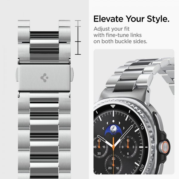 Spigen Samsung Galaxy Watch 8 40/44mm/Classic 46mm Armband Modern Fit Silver