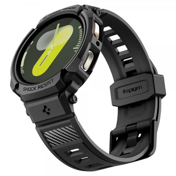 Spigen Samsung Galaxy Watch 8 40mm Armband och Skal Rugged Armor Pro Matte Black