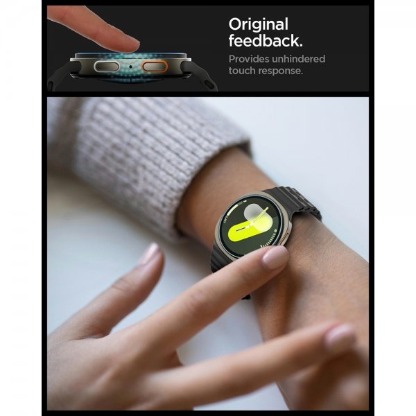 Spigen Samsung Galaxy Watch 8 44mm Skärmskydd GLAS.tR EZ Fit 2-pack
