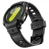 Spigen Samsung Galaxy Watch 8 44mm Armband och Skal Rugged Armor Pro Matte Black