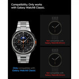 Spigen Samsung Galaxy Watch 8 Classic 46mm Skärmskydd GLAS.tR EZ Fit 2-pack