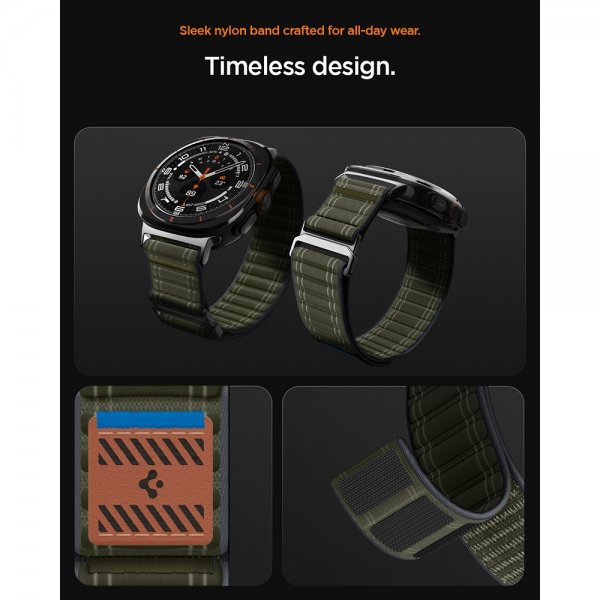 Spigen Samsung Galaxy Watch Ultra 47mm Armband WBF0 Grön