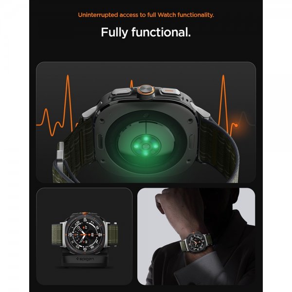 Spigen Samsung Galaxy Watch Ultra 47mm Armband WBF0 Grön